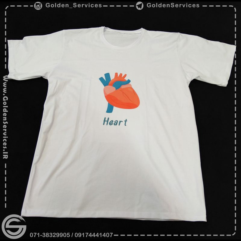 چاپ تیشرت - طرح heart