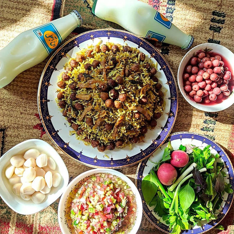 طرز تهیه کلم پلو شیرازی